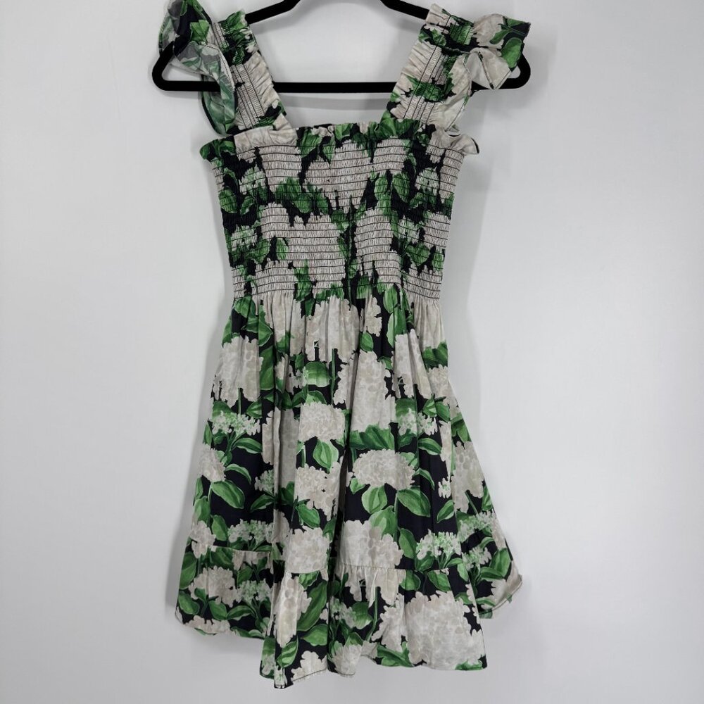 Hill House Floral Smocked Elizabeth Mini Nap Dress Size XXS - Picture 3 of 11